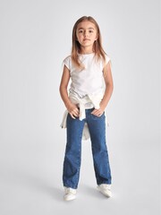 Reiss White Tereza Jr Crew Neck Jersey T-shirt - Image 7 of 7