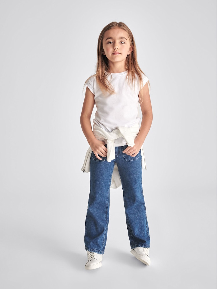 Reiss White Tereza Jr Crew Neck Jersey T-shirt - Image 7 of 7