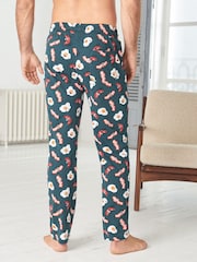 Green Breakfast Print Pyjama Bottoms - Image 3 of 4