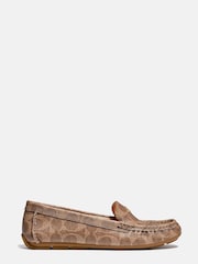 Coach Marley Leather Moccasin Driver Shoes - Image 3 of 6