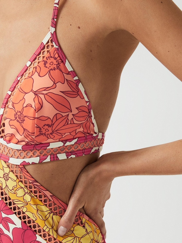 Reiss Coral Hannah Print Swimsuit - Image 2 of 6