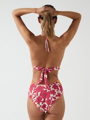 Reiss Coral Hannah Print Swimsuit - Image 3 of 6