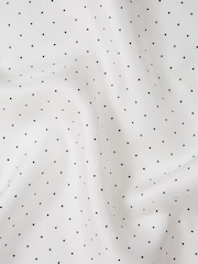 Reiss White Liam Polka Dot Silk Pocket Square - Image 5 of 5