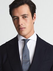 Reiss Black Ardley Stone Insert Tie Bar - Image 1 of 3
