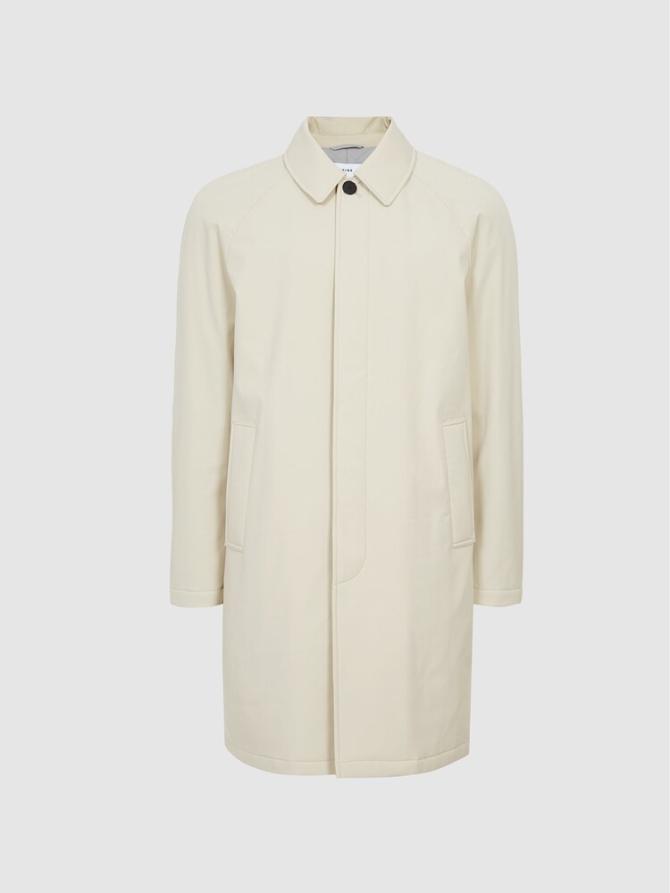 Reiss Stone Colombo Single Breasted Long Length Mac - Image 2 of 6