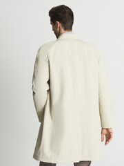 Reiss Stone Colombo Single Breasted Long Length Mac - Image 5 of 6
