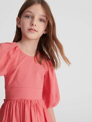 Reiss Coral Mae Jr Bow Back Dress - Image 3 of 7