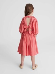Reiss Coral Mae Jr Bow Back Dress - Image 5 of 7