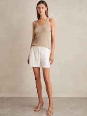 Reiss Gold Imogen Metallic Vest Top - Image 3 of 7