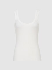 Reiss White Sabrina Double Strap Knitted Vest - Image 2 of 7