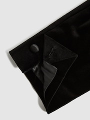 Reiss Black Ace Velvet Single Breasted Slim Fit Jacket - Image 9 of 10