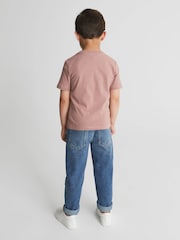 Reiss Soft Pink Bless Crew Neck T-shirt - Image 4 of 5
