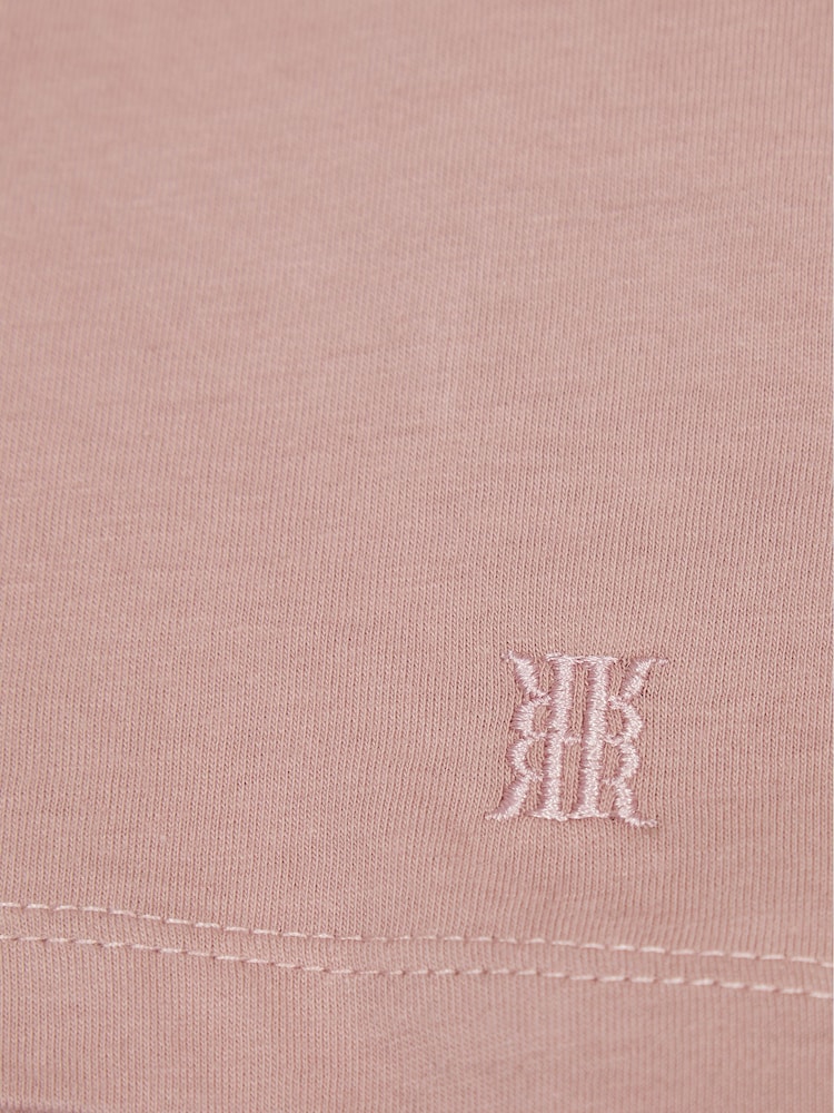 Reiss Soft Pink Bless Crew Neck T-shirt - Image 5 of 5