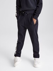 Reiss Navy Miles Junior Side Stripe Joggers - Image 3 of 6