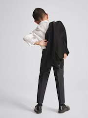 Reiss Black Ace Single Breasted Velvet Blazer - Image 4 of 6