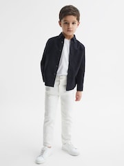 Reiss Navy Greenwich Junior Button Down Oxford Shirt - Image 3 of 6