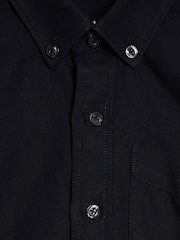 Reiss Navy Greenwich Junior Button Down Oxford Shirt - Image 6 of 6