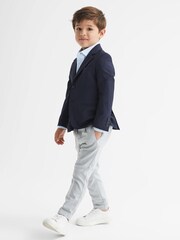 Reiss Mid Blue Remote Junior Slim Fit Formal Shirt - Image 4 of 6
