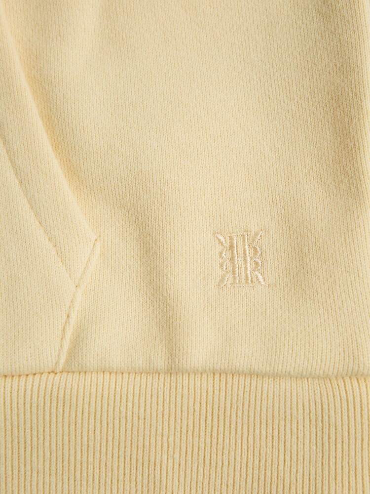 Reiss Lemon Alexander Oversized Cotton Jersey Hoodie - Image 8 of 8