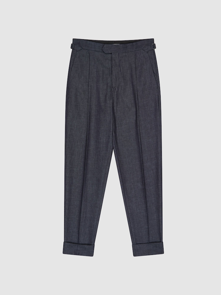 Reiss Indigo System Relaxed Denim Trousers - Image 2 of 6 Reiss Indigo System Relaxed Denim Trousers - Image 2 of 6