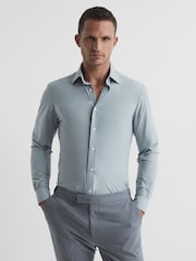 Reiss Ice Voyager Regular Fit Travel Shirt - Image 1 of 9