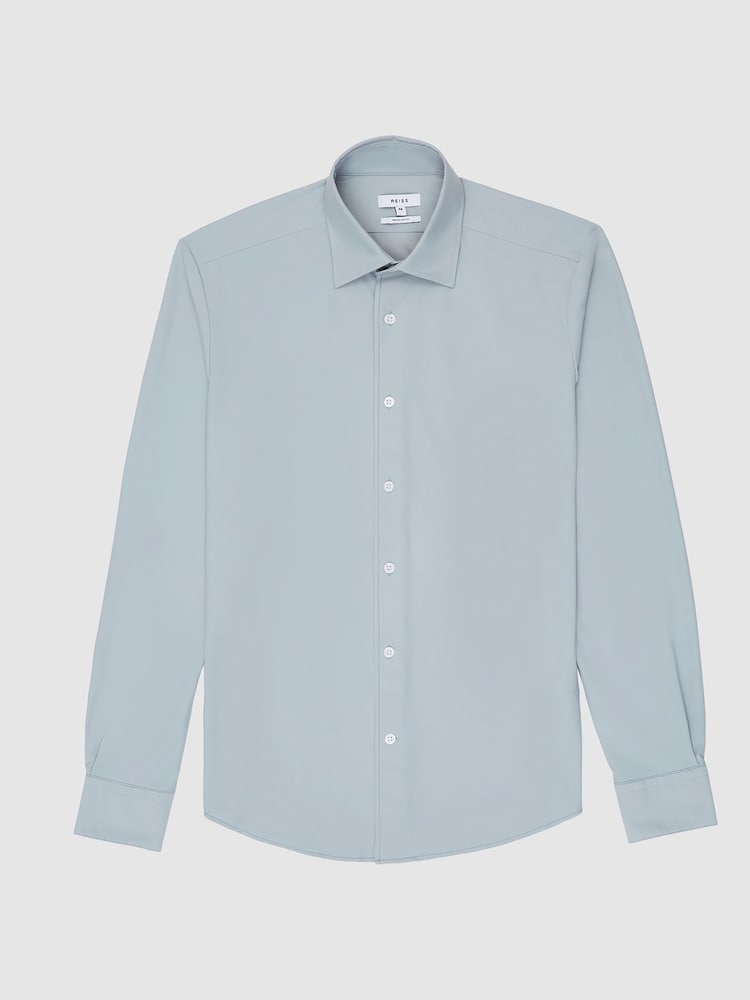 Reiss Ice Voyager Regular Fit Travel Shirt - Image 2 of 9