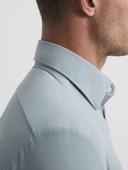 Reiss Ice Voyager Regular Fit Travel Shirt - Image 6 of 9