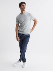 Reiss Grey Marl Bless Crew Neck T-shirt - Image 3 of 7