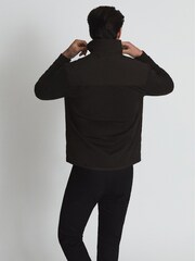 Reiss Brown Jay Quilted Shell Hybrid Jacket - Image 5 of 6