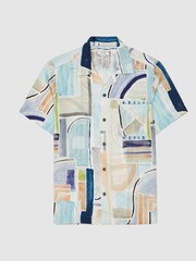 Reiss Multi Lexi Painted Print Shirt - Image 2 of 6