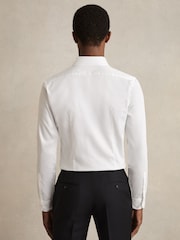 Reiss White Remote Cotton Sateen Shirt - Image 5 of 8