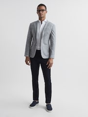 Reiss White Storm Slim Fit Two-Fold Cotton Shirt - Image 17 of 18