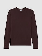 Reiss Bordeaux Wessex Merino Wool Crew Neck Jumper - Image 2 of 6
