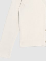 Reiss White Amelia Jr Button Up Cardigan - Image 6 of 6