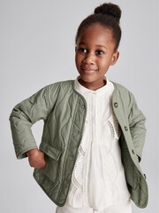 Reiss Sage Saffron Junior Quilted Short Coat - Image 1 of 6