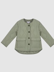 Reiss Sage Saffron Junior Quilted Short Coat - Image 2 of 6