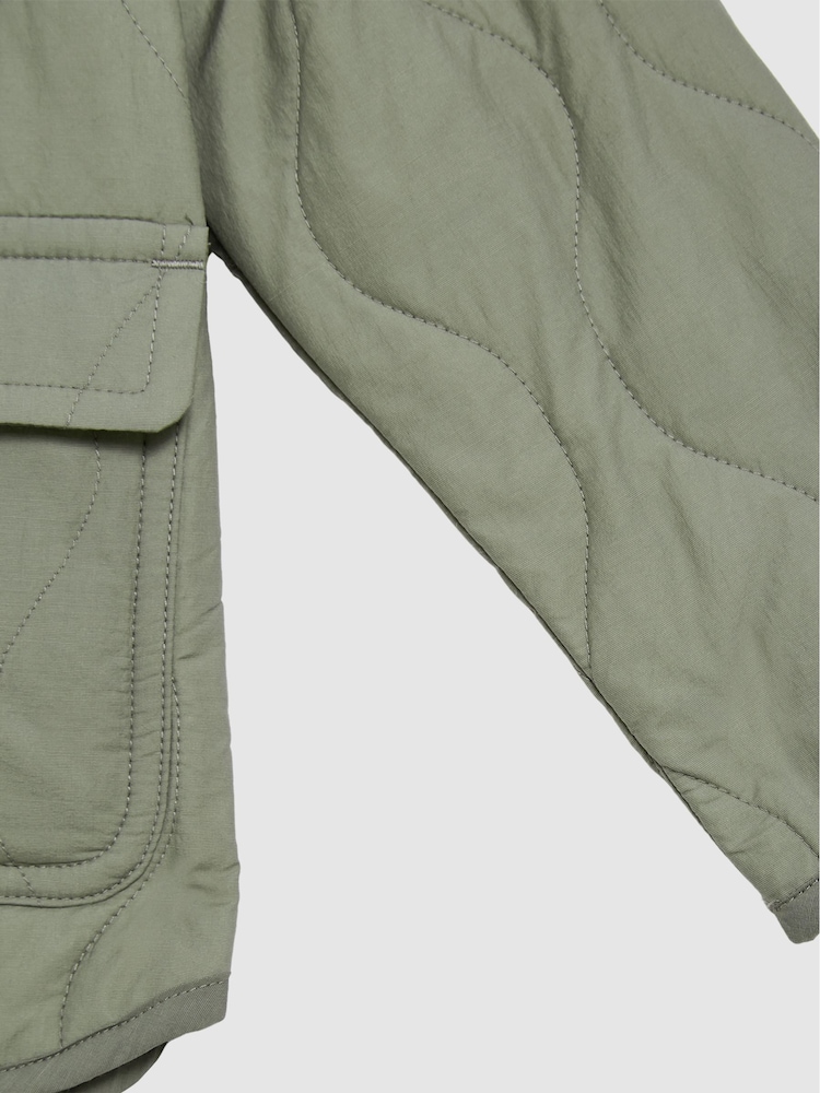 Reiss Sage Saffron Junior Quilted Short Coat - Image 6 of 6