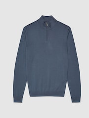 Suéter con cremallera en el cuello de lana de merino Blackhall de Reiss - Imagen 2 de 5
