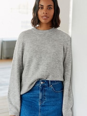 Grey Crew Neck Jumper - Image 1 of 8