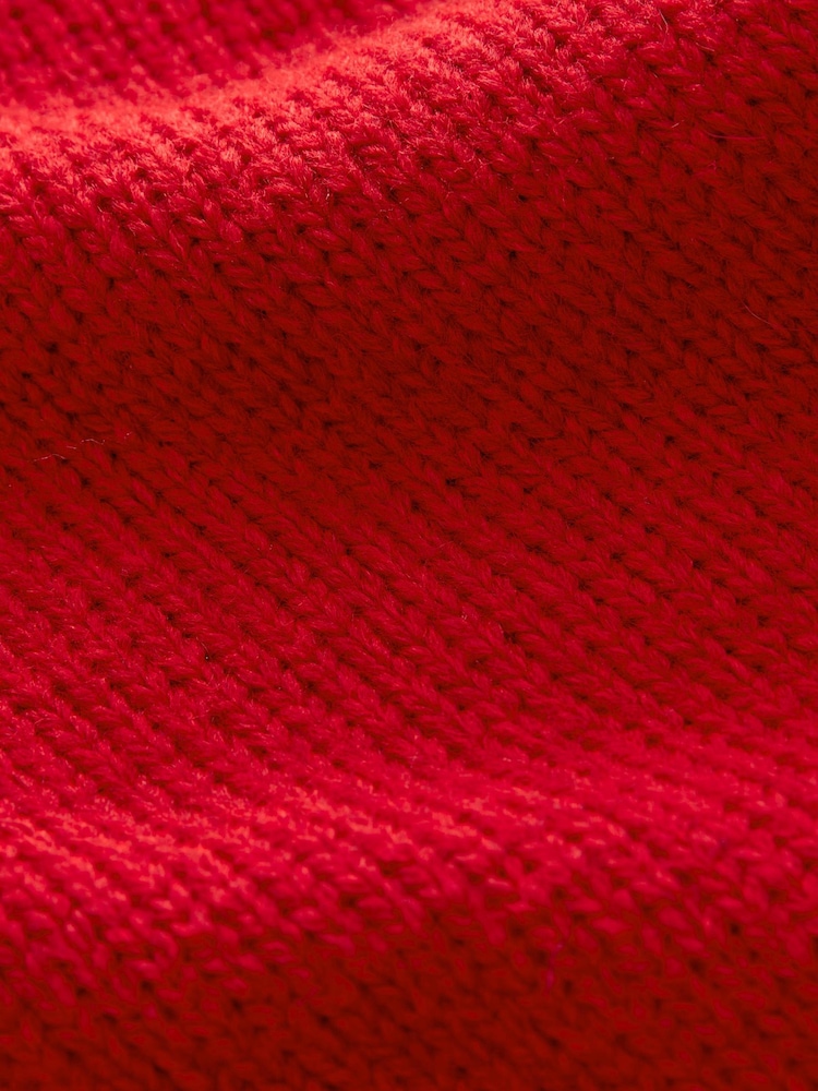 Rot - Pullover mit V-Ausschnitt - Bild 5 von 5 Rot - Pullover mit V-Ausschnitt - Bild 5 von 5