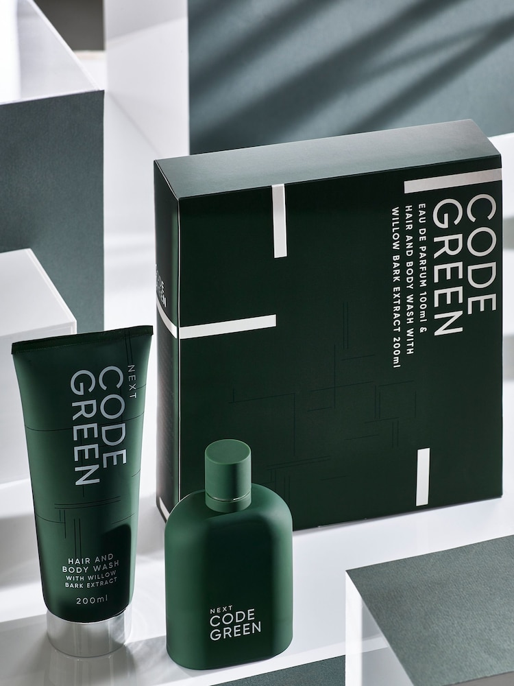 Code Green 100ml Eau De Parfum Aftershave and 200ml Body Wash Gift Set - Image 1 of 3
