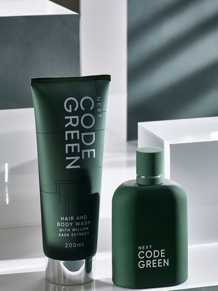 Code Green 100ml Eau De Parfum Aftershave and 200ml Body Wash Gift Set - Image 2 of 3