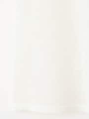 Mango White Sheer Round Neck Asymetric Hem Poncho - Image 3 of 3