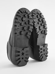 Black Standard Fit (F) School Leather Lace-Up Shoes - Image 6 of 6