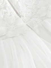 White Floral Lace Occasion Dress (3-16yrs) - Image 6 of 6