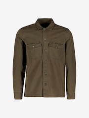 AllSaints Green 100% Cotton Spotter Military Shirt - Image 8 of 8