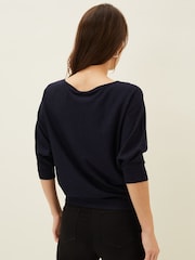 Phase Eight Blue Navy Cristine Knit Jumper - Image 2 of 6