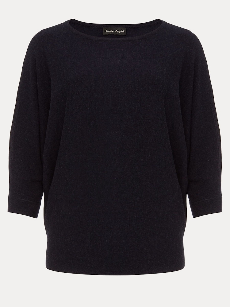 Phase Eight Blue Navy Cristine Knit Jumper - Image 6 of 6