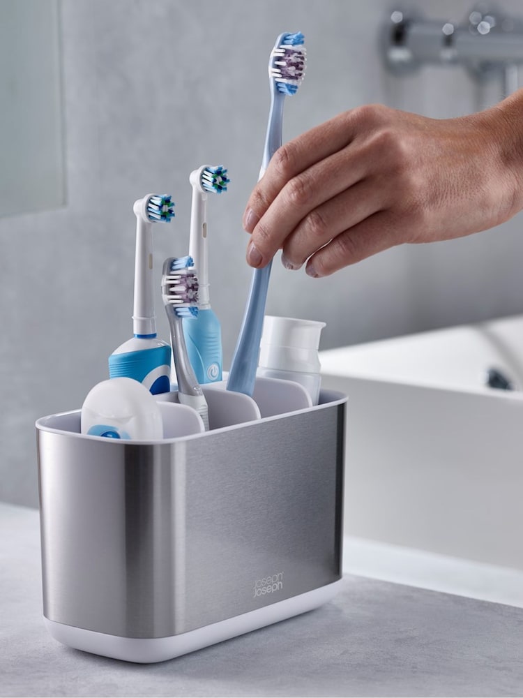 Joseph Joseph Silver Bathroom Set - Image 1 of 4