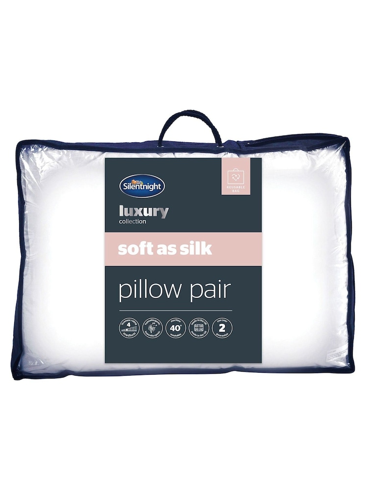 Silentnight Set of 2 Luxury Soft As Silk Pillow Protectors - Image 2 of 4